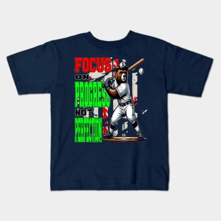 Bear with Baseball Dreams: Unleash Your Potential Kids T-Shirt